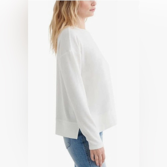 Lucky Brand Ultra Soft Cloud Jersey Wrinkle Free Sweatshirt Top - Picture 5 of 7